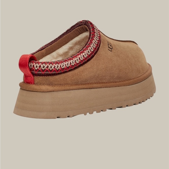 UGG Tazz Platform Slippers Chestnut NWT Size 9 - Picture 10 of 14